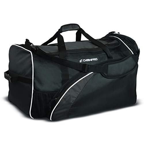 Champro Varsity Football Equipment Bag With Shoulder Carry Strap, Laundry And Helmet Bags