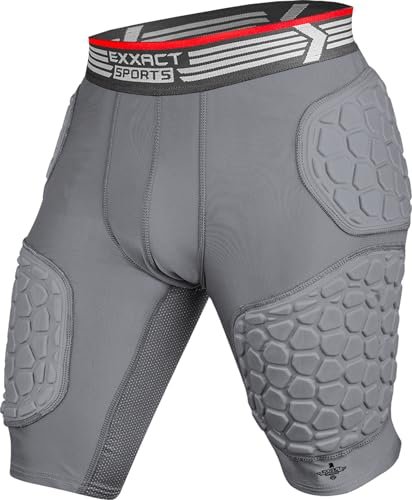 Exxact Sports Elite 5-Pad Adult Football Girdle for Men